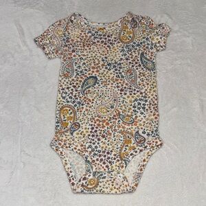 (3 for $10) carters Paisley Print Kids One Piece bodysuit